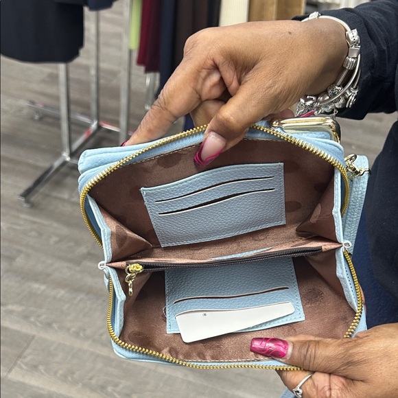 Light Blue Crossbody Bag - Picture 3 of 4